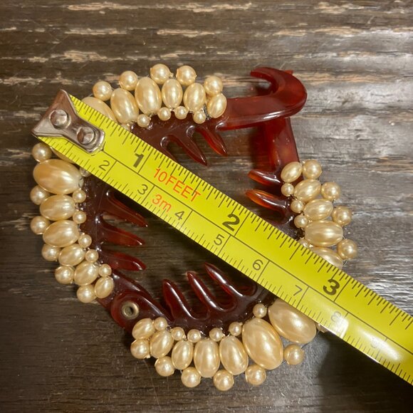 Trending Vintage Pearl and Tortoiseshell hair piece - perfect condition main image 8
